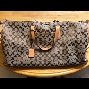 Coach Jacquard Luggage/Duffle Bag.